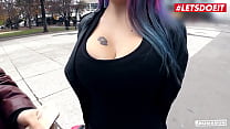 BUMS BUS - #Aviva Rocks - Sexy Ass Colored Hair Babe Fucks Hard On A Bus